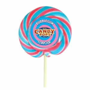 CANDY POPS BUBBLEGUM LARGE WHEEL LOLLIPOPS 75g