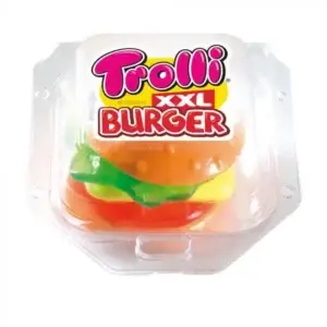 TROLLI XXL BURGER 50g - display 180stk