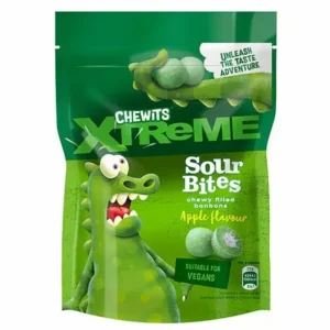 CHEWITS XTREME APPLE & LEMON SOUR BITES 115g