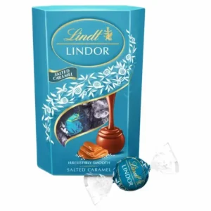LINDT LINDOR SALTED CARAMEL CHOCOLATE TRUFFLES BOX 200g