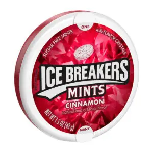 ICE BREAKERS CINNAMON SUGAR FREE MINTS 42g
