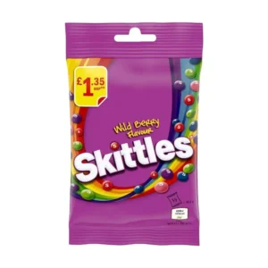 SKITTLES VEGAN CHEWY WILD BERRY TREAT BAG 109g
