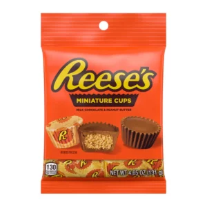 REESE'S PEANUT BUTTER CUP MINIATURES PEG BAG 131g