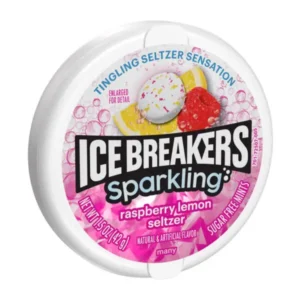 ICE BREAKERS SPARKLING RASPBERRY LEMON SUGAR FREE MINTS 43g