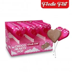 FOODIE FEST MILK CHOCOLATE HEARTS POP 23g