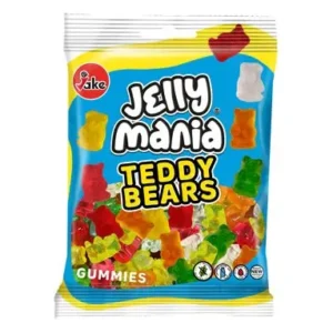 JAKE JELLY MANIA TEDDY BEARS 100g - best før 30.03.2026