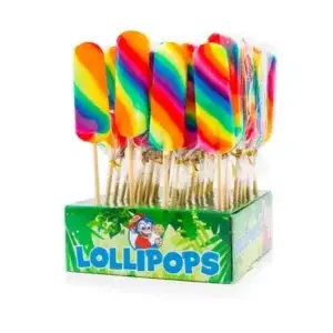 LOLLIPOPS LONG POP RAINBOW 40g