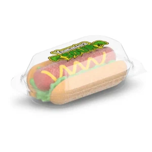 MALLOW SOUR HOT DOG YAMMIEZ 50g GULVDISPLAY (100stk)