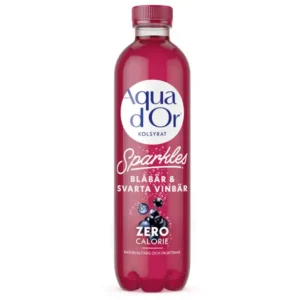 AQUADOR SPARKLES BLÅBÄR & SVARTA VINBÄR ZERO CALORIE 500ml