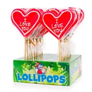 LOLLIPOPS HEART POP "I LOVE YOU" 80g