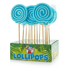 LOLLIPOPS SPIRAL BLUE POP 80g