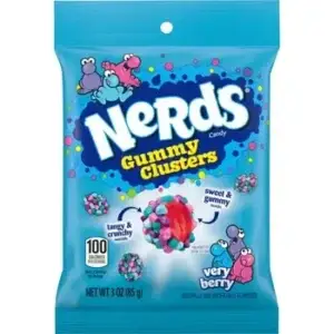 NERDS GUMMY CLUSTERS VERY BERRY PEG BAG 85g