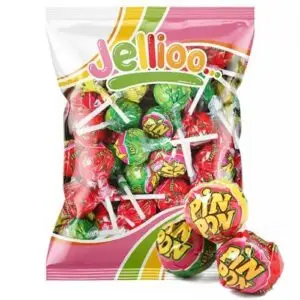 PIN PON LOLLIPOP GUM SOUR MIX 0,954kg (53stk)