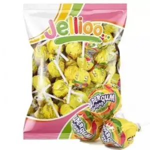SUPER GUM LOLLIPOP LEMON 0,954kg (53stk)