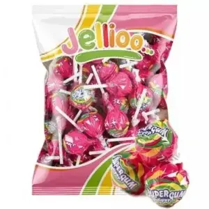 SUPER GUM LOLLIPOP STRAWBERRY 0,954kg (53stk)