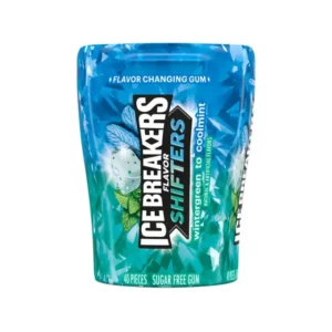 ICE BREAKERS FLAVOR SHIFTERS WINTERGREEN/COOLMINT SUGAR FREE GUM BOTTLE 92g