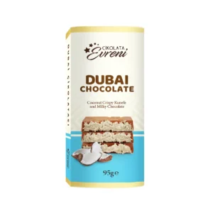 EURENI DUBAI CHOCOLATE COCONUT CRISPY 95g - best før 07.01.2026