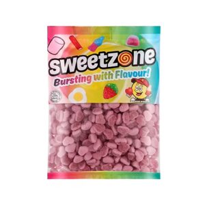 SWEETZONE FIZZY STRAWBERRY HEARTS (løsvekt) 1kg