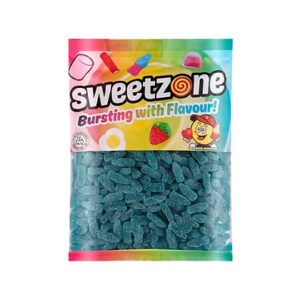SWEETZONE FIZZY BLUE RASPBERRY BOTTLES (løsvekt) 1kg
