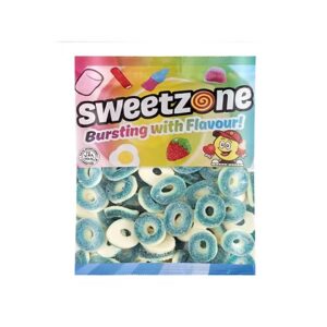 SWEETZONE BLUE RASBERRY RINGS (løsvekt) 1kg