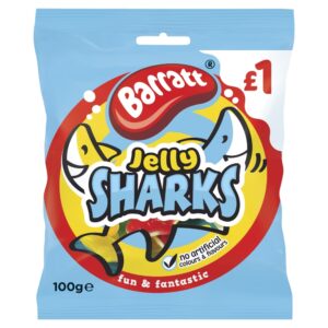 BARRATT FUN & FANTASTIC JELLY SHARKS 100g