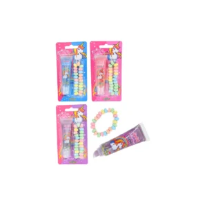 FUNNY CANDY UNICORN LIPGLOSS & BRACELET 31g