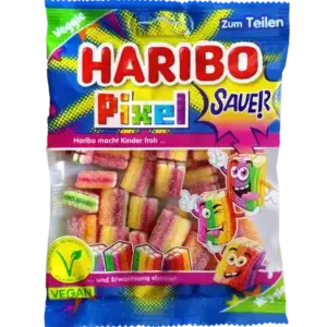 HARIBO VEGGIE RAINBOW PIXEL SOUR 160g