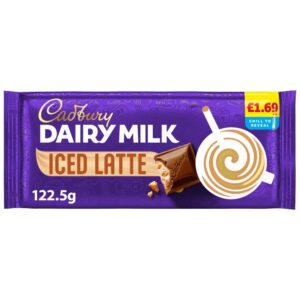CADBURY DAIRY MILK ICED LATTE CHOCOLATE BAR 122,5g - best før 29.01.2026