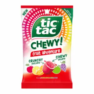 TIC TAC CHEWY FRUIT ADVENTURE PEG BAG 79g
