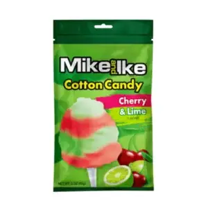 MIKE AND IKE COTTON CANDY CHERRY & LIME PEG BAG 85g