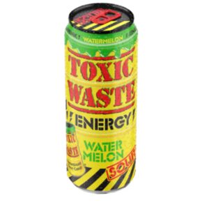 TOXIC WASTE SOUR WATERMELON ENERGY DRINK CAN 500ml