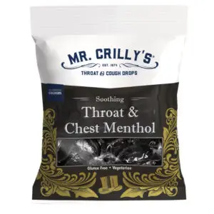 MR. CRILLY'S THROAT & COUGH DROPS MENTHOL BAG 90g