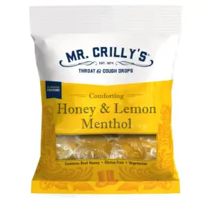 MR. CRILLY'S THROAT & COUGH DROPS HONEY & LEMON BAG 90g